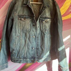 GAP Blue Denim Jacket Relaxed Fit XL